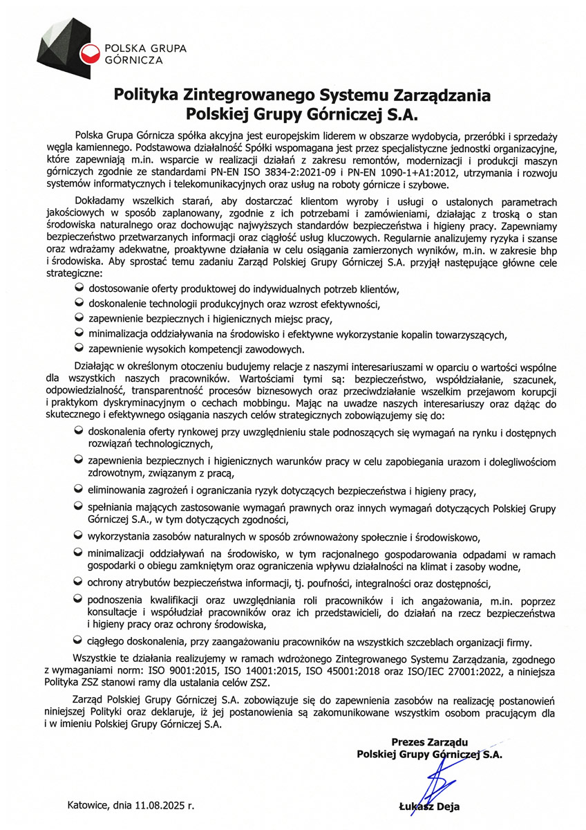 polityka zsz